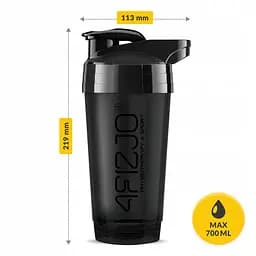 Шейкер спортивний 4FIZJO Ultra 700 мл Black (P-5905973407090) - мініатюра 8