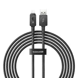 Кабель Baseus Unbreakable Series Fast Charging Data Cable USB to iP 2.4A 2m Cluster Black
