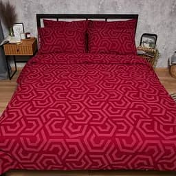 Підковдра Moon&Star Бязь Gold Люкс Burgundy Charm Двоспальна 175x210 см - мініатюра 2