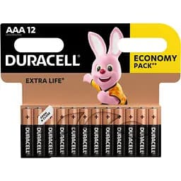 Лужні батарейки мізинчикові Duracell Basic 1.5 V АAA LR03/MN2400, 12 шт. - мініатюра 2