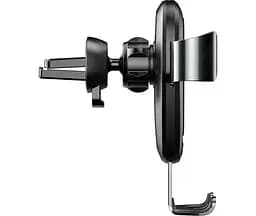 Бездротовий ЗП і тримач Baseus Metal Wireless Charger Gravity Car Mount (WXYL-B0A) - мініатюра 4