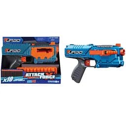 Игрушечный детский пистолет механический с боковым магазином и мягкими патронами (10 шт.)(27,5 х 17,5см)