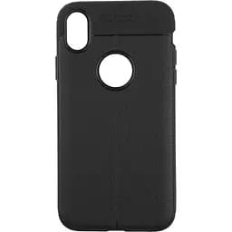 Чохол-накладка iPaky TPU Litchi Stria Series Case Apple iPhone XR Gray
