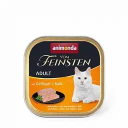 Вологий корм Animonda Vom Feinsten для кішок, з птицею та телятиною, 100 г