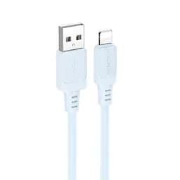 Дата кабель Borofone BX115 Lotto USB to Lightning 2.4A (1m) Blue