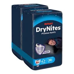 Подгузники-трусики для мальчиков Huggies DryNites (17-30 кг) 20 шт. (2 п. x 10 шт.)
