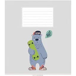 Зошит учнівський Школярик Cute copybook, в косу лінію, 12 аркушів, ВД-лак, 30 шт. (012-3212C) - мініатюра 2