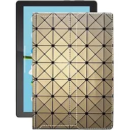 Чехол StatusCASE из экокожи для планшета Lenovo Tab M10 GHD X605FC Золотой ромб