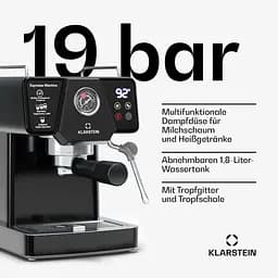 Кавоварка Klarstein Libeica 19 бар (10046426) - мініатюра 4