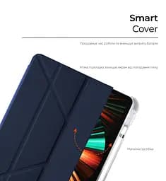 Чохол-книжка для планшета Apple iPad Pro 12.9 (2020)/Pro 12.9 (2021), Y-Type PEN, синій, магнітний, з тримачем для стилуса, протиударний, обкладинка з функцією підставки, екошкіра + ТПУ, функція автоматичного пробудження/сну, ArmorStandart (ARM62321) - мініатюра 2