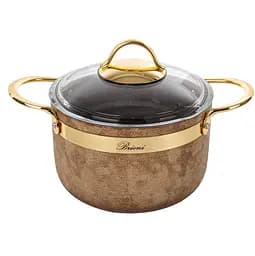 Кастрюля антипригарная Brioni Tiger Eye Gold Ring, 18 см, 2,5 л (764-022)