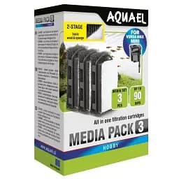 Фильтрующий картридж Aquael Media Pack Standard 3 шт. для навесного фильтра Aquael Versamax-mini