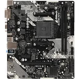 Материнська плата ASRock B450M-HDV R4.0 (AM4/B450, 2xDDR4, PCIex16, DVI-D/HDMI/VGA, 4xSATAІІІ, M.2, GLan, 8ch, mATX)