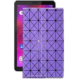 Чохол StatusCASE з екошкіри для планшету Lenovo Tab M8 (3rd Gen) Фіолетовий ромб