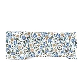 Бортики в дитяче ліжечко 30x60 CALIFORNIA FLOWERS, синій (WeltBed_FlowersWashBlueWhite_30x60)