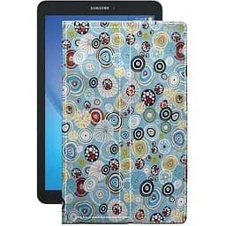 Чехол StatusCASE из экокожи для планшета Samsung Galaxy Tab E 9,6 (T561) Круги-цветные