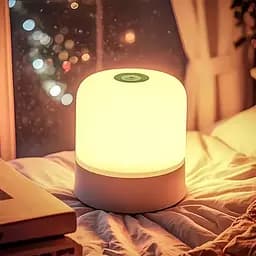 Led нічник лампа / Настільна USB лампа-нічник 360°/ Сенсорна / Акумуляторна / Декоративна / White