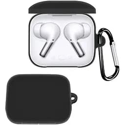 Чохол-накладка DK Silicone Candy Friendly з карабіном для OnePlus Buds Pro (black)