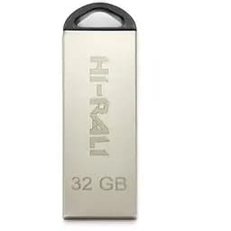 Флеш накопитель USB 32Gb Hi-Rali Fit серебристый USB 2.0 (HI-32GBFITSL)