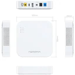 ДБЖ Marsriva DC UPS для роутерів KP4 3xDC+USB+USB-C OUT, 5V/9V/12V 18W 10000 mAh (36Wh) Li-Ion - мініатюра 5