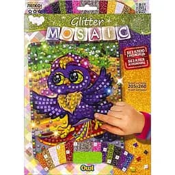 Креативное творчество "Блестящая мозайка" GLITTER MOSAIC БМ-03 Danko Toys, в коробке Owl Вид 4
