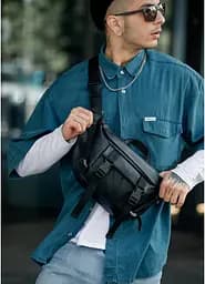 Чоловіча поясна сумка бананка Sambag 38х21 см sum0022765