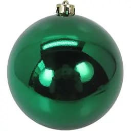 Новорічна куля Yes! Fun 15 см зелена глянець