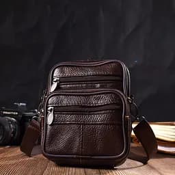 Чоловіча шкіряна сумка Vintage 13,5х16х4 см sum0022668 - мініатюра 5