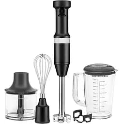 Блендер занурювальний KitchenAid 5KHBV83EBM з аксесуарами матовий чорний
