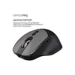 Мишка OfficePro M520B Wireless/Bluetooth Black (M520B) - мініатюра 10