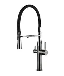 Змішувач для кухні Wezer з підключенням до фільтру LUX4-01-GUNGREY