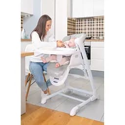 Крісло-гойдалка + стільчик для годування Caretero Indigo Light Grey - мініатюра 9
