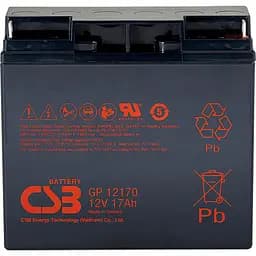 Аккумулятор CSB AGM 12V (12V/17Ah/204Wh) (GP12170) [112283]