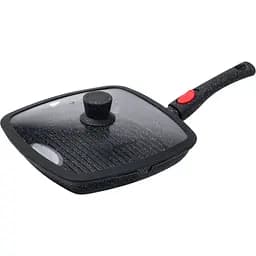 Сковорода-гриль Haus Roland алюмінієва 1,5 л з кришкою Yiwu HP33545