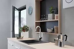 Кухонна мийка Hansgrohe S510-F450 560x510 Stonegrey 43312290, Сірий - мініатюра 4