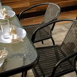 Комплект садових меблів 4Points Siena-4 з прямокутним столом 120x70x70 см - мініатюра 3
