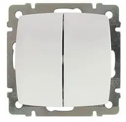Выключатель Brille 2-клавишный белый 10А 250В 774005 суно