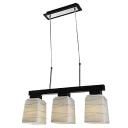 Люстра підвісна Brille дерев'яна E27 40W BK (BKL-336S/3)