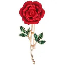 Брошь Роза красная (84946794)