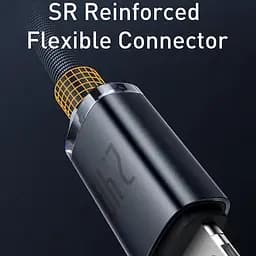 Кабель Baseus Crystal Shine Series Fast Charging Data Cable USB to iP 2.4 A 2 m Black (CAJY000101) - мініатюра 5