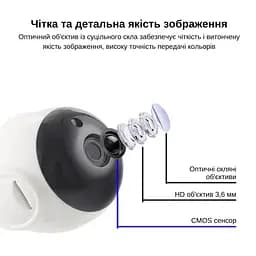 IP-камера поворотна XON SmartCam Wi-Fi 1080P (XTWEW21VW 4927) Біла - мініатюра 7