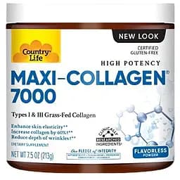 Витамины и минералы Country Life Maxi-Collagen type 1and3 + C and A + Biotin, 213 грамм