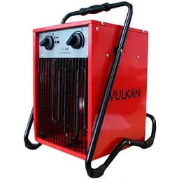 Електричний тепловентилятор Vulkan 3,3 кВт, площа обігріву 25 кв.м., червоний, підлоговий, (SL-TSE-33C)