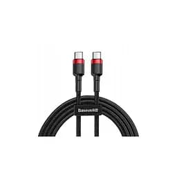Дата кабель USB-C to USB-C 1.0m USB 3.1 3A red Baseus (CATKLF-G91)