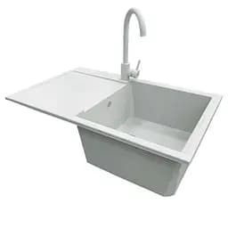 Кухонна мийка Adamant Horizon 780x495x230 old stone 1824296101510, Сірий - мініатюра 2