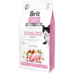 Сухой корм Brit Care Cat GF Sterilized Sensitive 7 кг для стерилизованных кошек