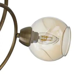 Люстра стельова Brille в спальню E27 60W AB (LK-683C/6) - мініатюра 2