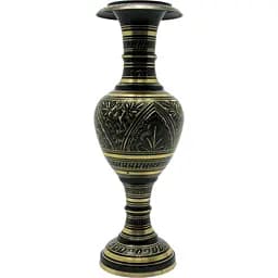 Ваза бронзова чорна 36х11.5х11.5 см