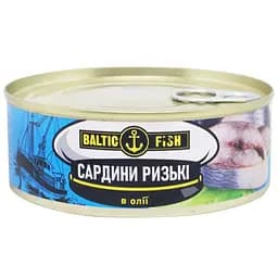 Сардины Балтийские в масле Baltic Fish ж / б ключ 240 г