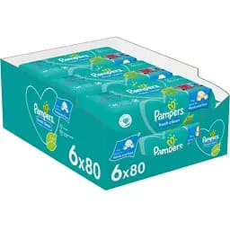 Дитячі вологі серветки Pampers Fresh Clean 480 шт.